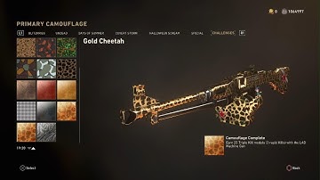 Call of Duty: WWII Multiplayer - LAD Machine Gun Gold Cheetah