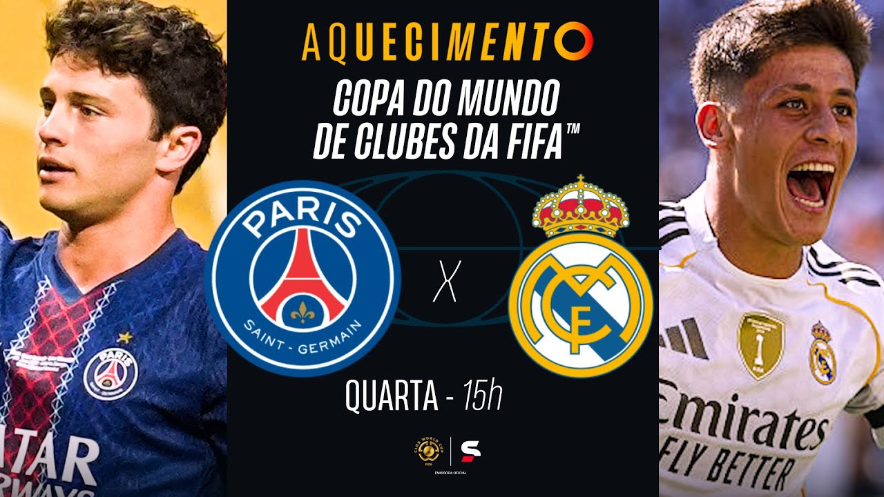 PSG X REAL MADRID | AQUECIMENTO AO VIVO COPA DO MUNDO DE CLUBES DA FIFA | #live | sportv