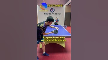 How to return the sidespin serve
