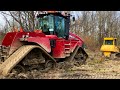 NOT AGAIN! CASE IH QUAD TRAC RESCUED BY JOHN DEERE