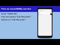 Turn on accessibility service  samsung