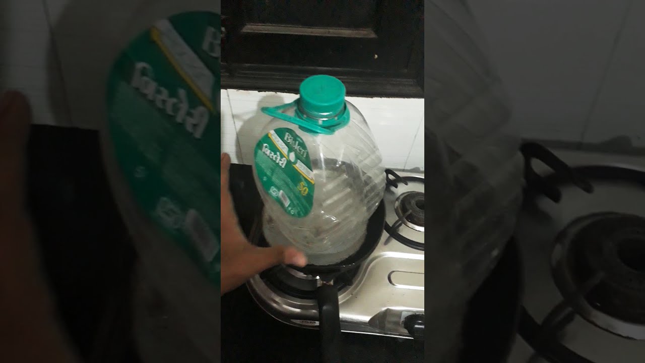 melting plastic bottles at home part 1 YouTube