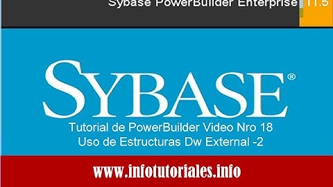 Tutorial de PowerBuilder Basico: Video 18 -  Datawindow External parte 2