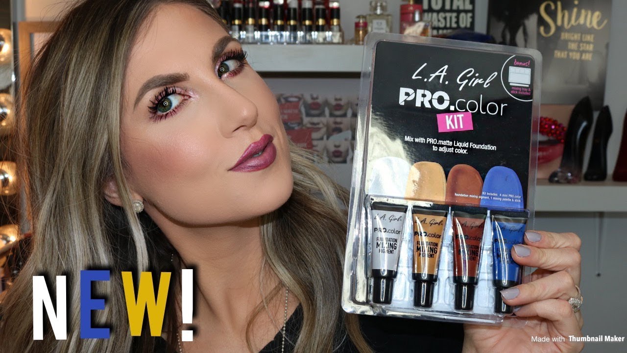 NEW! L.A. GIRL PRO COLOR FOUNDATION MIXING KIT
