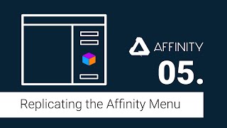 05. Offcanvas Replicating the Affinity website menu.