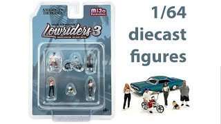 1/64 Lowriders 3 diecast figures by American Diorama Mijo Exclusive