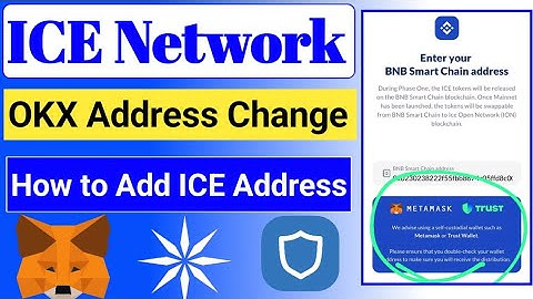 Ice Network OKX Address Change|| How to Add Ice Network Address|| Ice Network address kasie add Kary