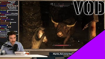 Skyrim but every time Doug is hit a random enemy spawns (VOD)