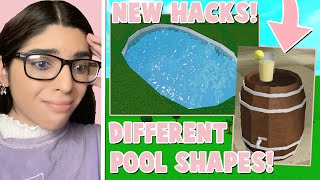 EASY BLOXBURG HACKS You Didn't Know About! *NEW POOLS* (Roblox)