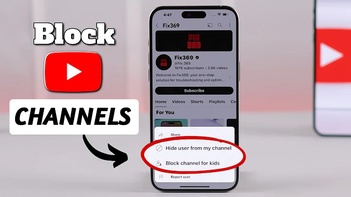 How to Block YouTube Channels on iPhone or Android!