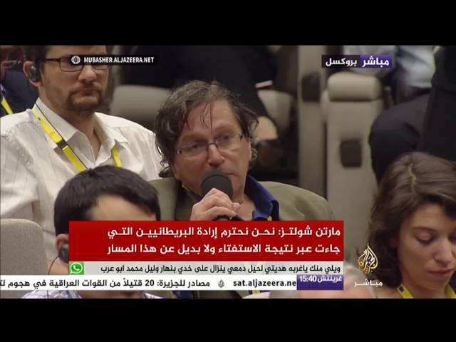 مؤتمر صحفي لرئيس البرلمان الأوروبي في ختام اليوم الأول للقمة الأوروبية