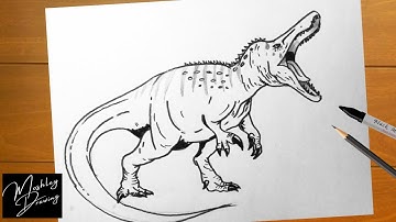How to Draw Baryonyx from Jurassic World Fallen Kingdom