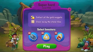 Fishdom SUPER HARD level 930 Gameplay (iOS Android)