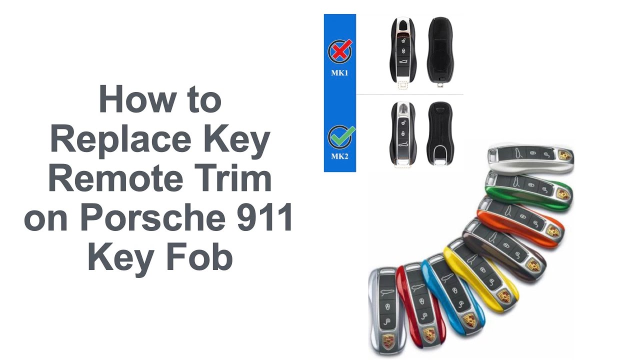 How to Replace Key Remote Trim on Porsche 911Key Fob - YouTube