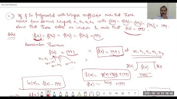 P(x) is a poly with integral coef such for four distinct integers a,b,c,d;f(a)=f(b)=f(c)=f(d)=1991