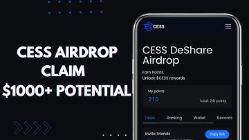 CESS NETWORK AIRDROP || How to earn and claim CESS tokens (full guide)