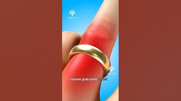 How to Remove a Stuck Ring Without Pain At Home #short - Creativelearning3d