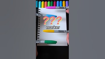 Drawing, But With ONE Random Marker...Pt.4 (#shorts)