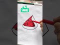 Watermelon Drawing for kids. #easydrawing #drawing #art #cartoon