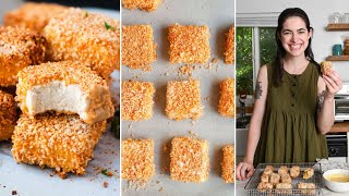 PANKO BREADED TOFU NUGGETS (air fryer and oven recipes!)