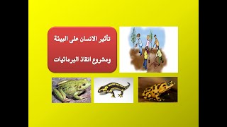 (تأثير الانسان على البيئة ) و ( مشروع انقاذ البرمائيات ) علوم الصف الرابع الابتدائي 2022