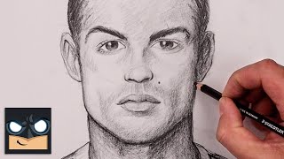 how to draw cristiano ronaldo sketch tutorial