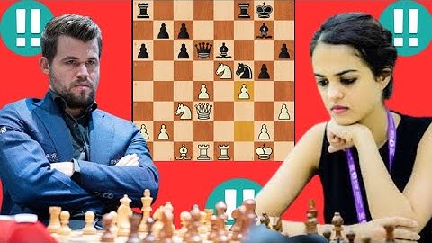 Super Hero Magnus carlsen vs Tania sachdev 16