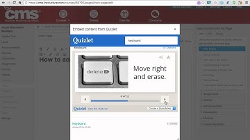 Embed Quizlet into Canvas