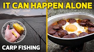 Alone in Carp Fishing | Carp Fish Going Crazy After the Rain