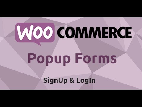 WooCommerce LogIn & SignUp Forms