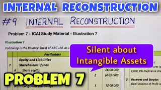 #9 Internal Reconstruction - Problem 7 - ICAI Illustration 7 - By Saheb Academy