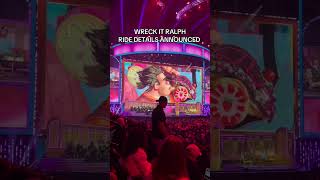 Wreck it Ralph ride details just announced at the Disney Experiences Showcase at D23, Disney D23