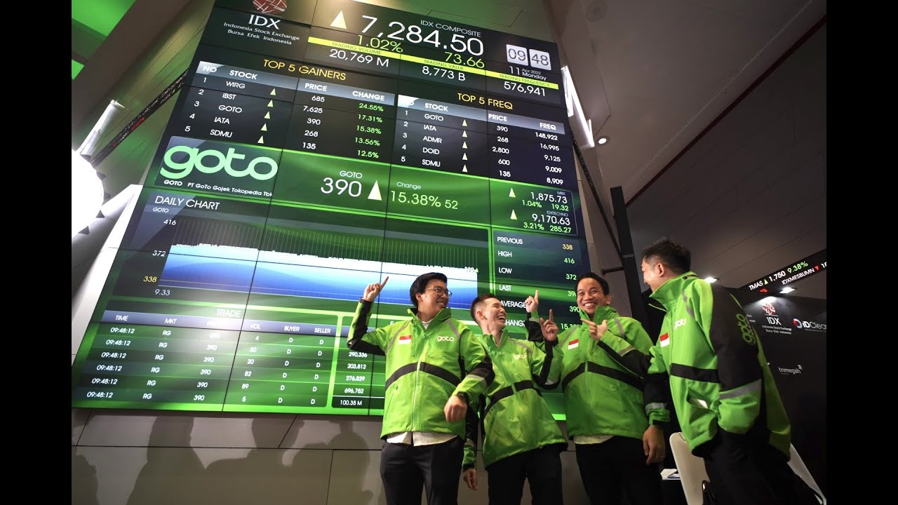 GoTo Lists on the Indonesia Stock Exchange