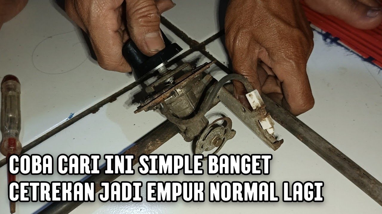 Cara memperbaiki Cetrekan Kompor Rinnai yang kurang bertenaga sehingga Kompor sulit menyala