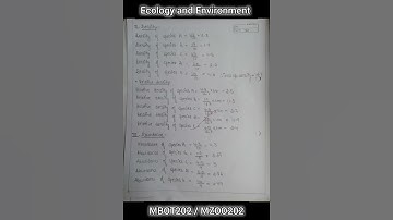 M.Sc. Botany Practical File (2nd sem.)  || Ecology and Environment || HPU  #botanynotes