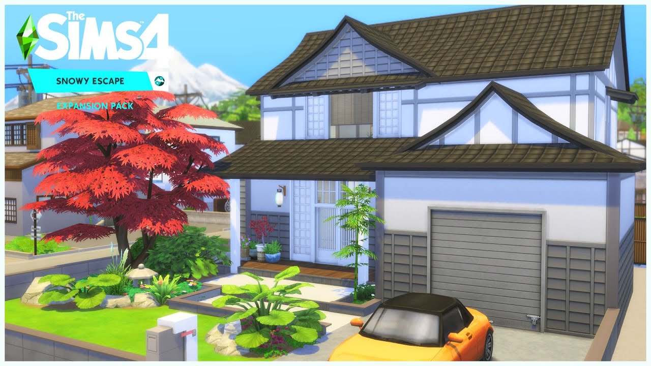Senbamachi Suburban Famliy House | The Sims 4 | Snowy Escape - YouTube