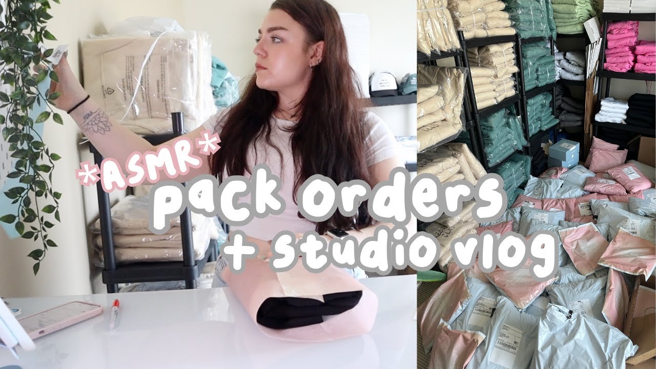 PACK ORDERS WITH ME! | day in the life small business owner - YouTube
