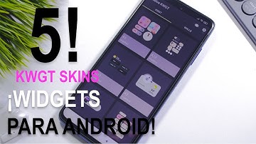 ¡WIDGETS PARA ANDROID! | TOP 5 SKINS KWGT ( PAQUETES DE WIDGETS ) - Julio 2021