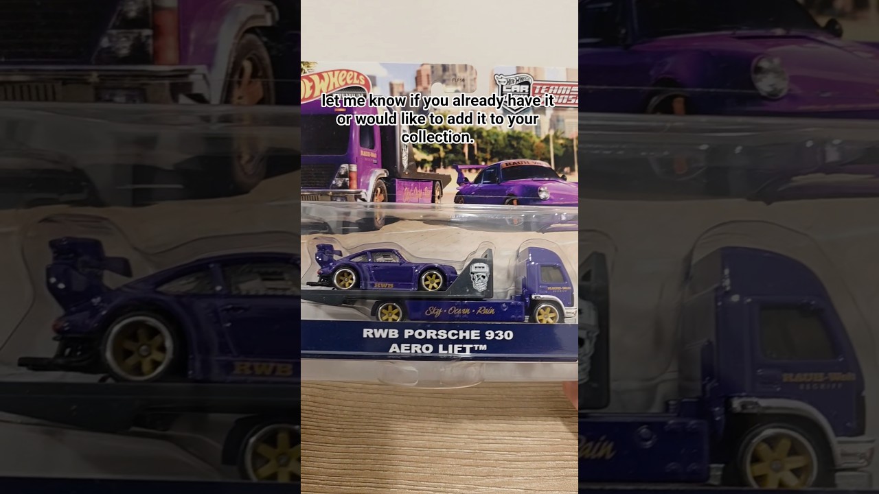 Hot Wheels Team Transport RWB Porsche 930 Aero Lift #hotwheels