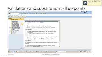 SAP Validations and Substitutions Presentation