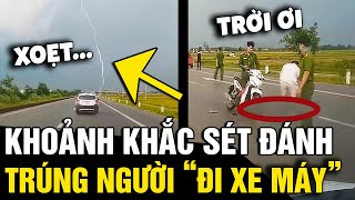 Đang 'CHẠY XE MÁY' trên đường, cô gái bị 'SÉT ĐÁNH' và khoảnh khắc camera ghi lại | Tin Nhanh 3 Phút