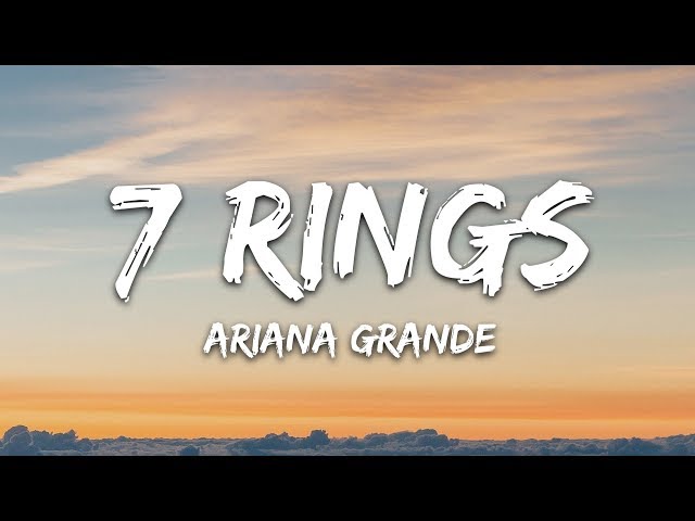 Ariana Grande - 7 rings (Lyrics) class=