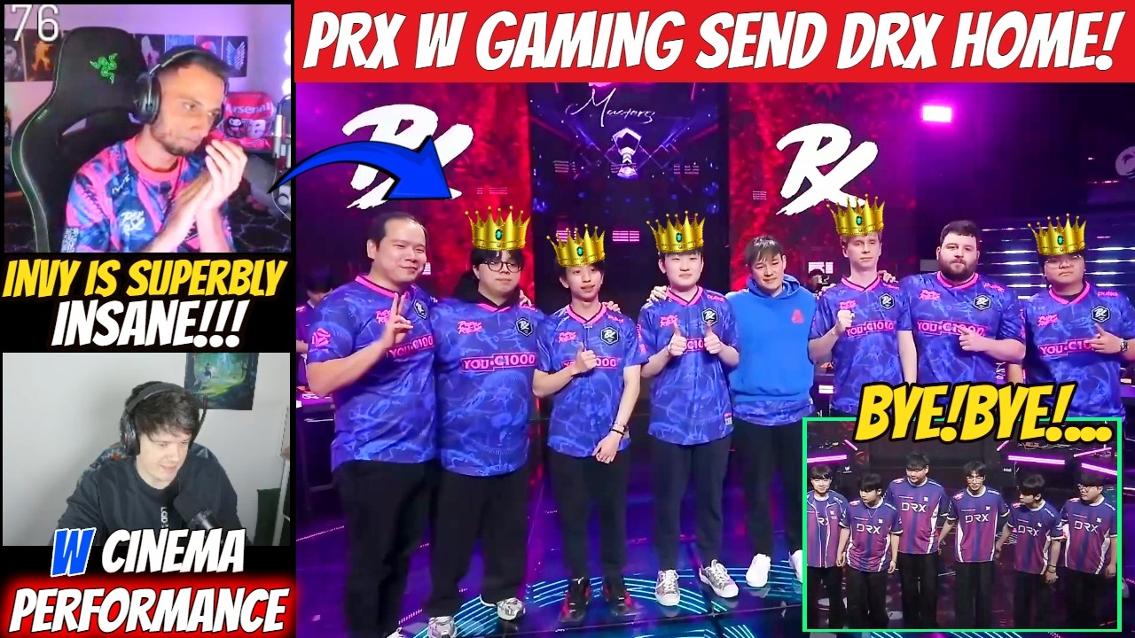 FNS & Sliggy React to PRX W Gaming Shows Crazy Performance & Eliminate DRX in VCT Pacific Kickoff