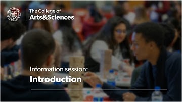 Cornell University College of Arts & Sciences Info Session Part 1: Introduction