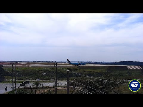 Airbus A330 da Azul retorna ao pátio em Viracopos para manutenção