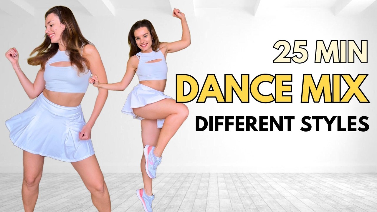 25 MIN DANCE MIX WORKOUT | Fun Fat Burn Cardio with Different Styles