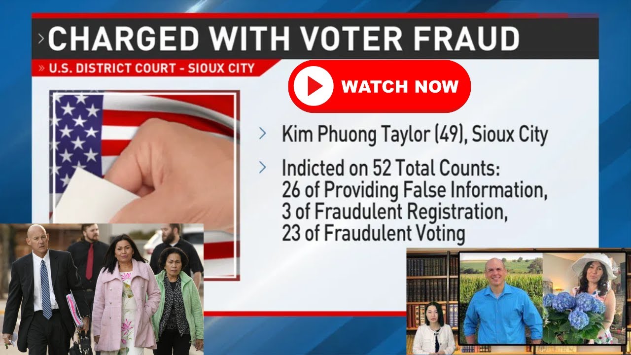 "Shocking Voter Fraud Scheme: Iowa Woman Sentenced to Prison" - YouTube