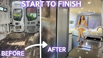 DIY campervan conversion | Full build TIMELAPSE (2 months) under £9500