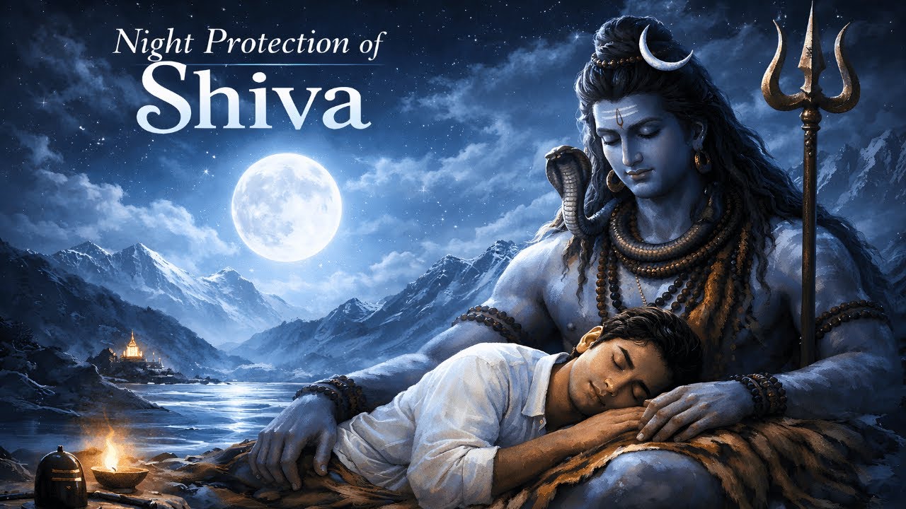 Om Namah Shivaya 🌙 Night Protection Mantra of Lord Shiva | Deep Sleep & Meditation