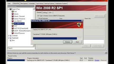 How to perform a full VM Replication